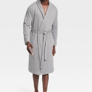 Men's Knit Robe - Goodfellow & Co Gray S/M